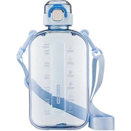 Urheilujuomapullo 750ml, tiivis juomapullo, kuntosalipullo, juomapullo terveellisestä materiaalista matkustamiseen, piknikille, retkeilyyn ja 