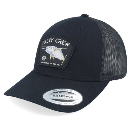 Salty Crew - Zwart trucker Cap - Surface Retro Black Trucker @ Hatstore