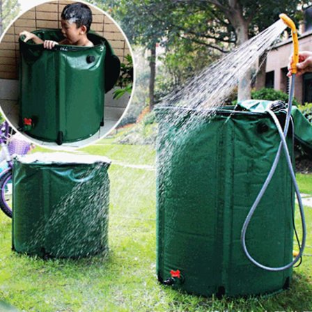 Bærbart campingdusjhode med vannpumpe, 2200 mah usb-kabel