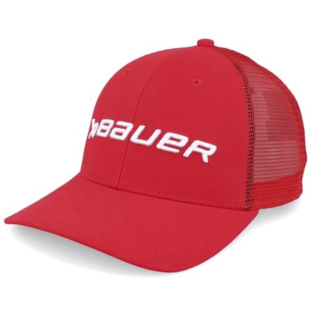 Bauer - Rouge trucker Casquette - Everyday Cap Red Trucker @ Hatstore