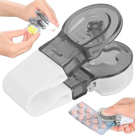 Seniorystävällinen Pilleripuristin Blisterpaketeille | Kompakti Käsikäyttöinen Tablettipuristin