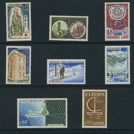 Fransk Andorra - Årgang 1964-1966 - Postfrisk