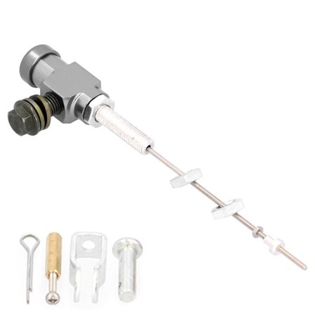 Hydraulisk Koblingshovedcylinderstang Bremsestempel M10x1.25mm Aluminium Legering til Motorcykel ATV Dirt Bike Sølv