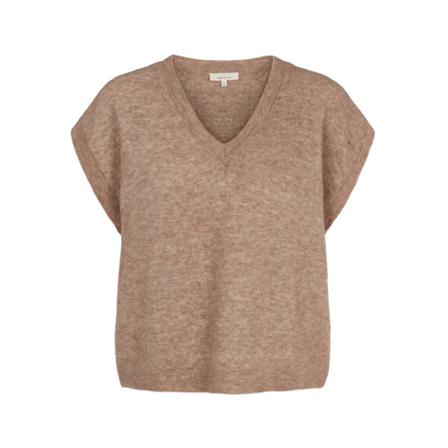 Basic Apparel Claudine Vest Brun, Dame Slipover