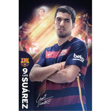 Barcelona Affisch Suarez 32