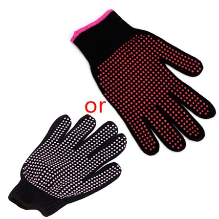 1 st Plattång Locktång Frisör Värmebeständiga Fingerhandskar