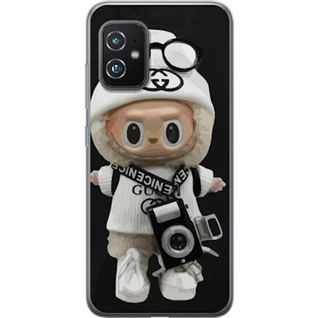 Kompatibelt Mobildeksel til Asus Asus Zenfone 8 Stilig designerfigur med kamera og streetwear, leken samlerfigur i trendy urban estetikk og minimalist