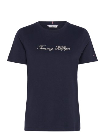 Tommy Hilfiger | Lurex Script Reg C-Nk Ss Tee | S