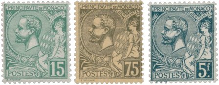 Monaco 1920-1921 - YT 44-45 + 47 - Postfrisk