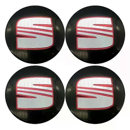 4 st 56mm 60mm Bilhjul Navkapsel Fälg Skydd Emblem Klistermärken Tillbehör kompatibla för Seat Ibiza 6j 6l Fr Ateca Altea Xl Leon 2 Leon