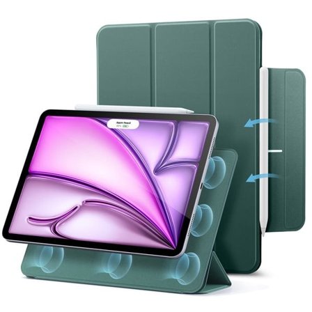 ESR Rebound Magnetiskt Fodral för iPad Pro 12,9" 2020/2021/2022 & iPad Air 13" 2024/2025 - Grön