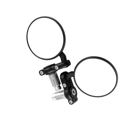 1 par runda roterande motorcykelbackspeglar