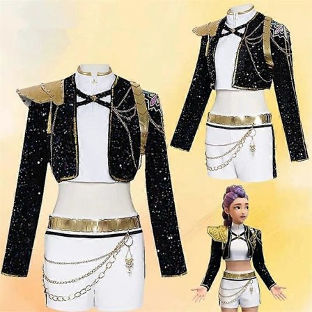 Cosplay Kostume kpop Kvinder Piger Halloween Karneval Voksen Børn Børnefest Rollespil Outfits
