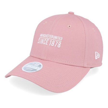 New Era - Football Pink adjustable Czapka Z Daszkiem - Manchester United Seasonal Womens 9FORTY Pink/White Adjustable @ Hatstore