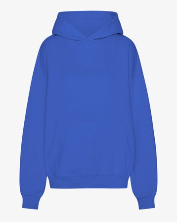 Organic Oversized Hood - Sapphire Blue - Female - XS