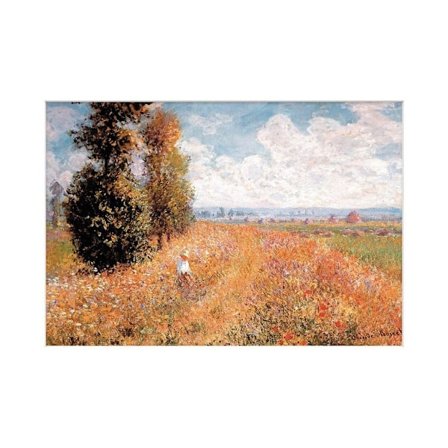 Claude Monet Paysage Pres De Giverny Pappersmonterat Tryck 40cm x