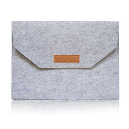 Macbook Pro 13 & 15 Tum Datorfodral Filt Ljusgrå