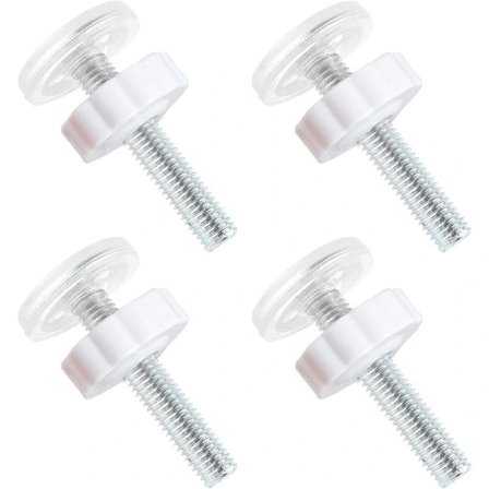 Trykpasningsdele til døre og trapper Babygitter M10 Babysikkerhedsgitter Tilbehør Trykstænger, Hvid