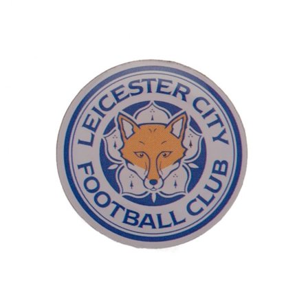 Leicester City FC Crest Badge One Size Vit/Blå/Orange