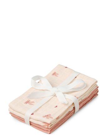 Cam Cam Copenhagen Wash Cloth, 4 Pack - Gots - Pink - ONE SIZE