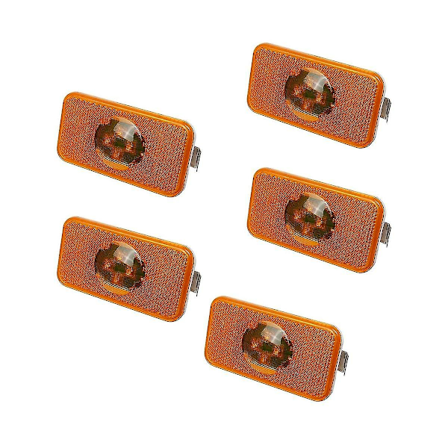 5 kpl 24v auton kuorma-auton LED-sivumerkkivalo ilmaisinlamppu 4 LED kuorma-autoille Fm/