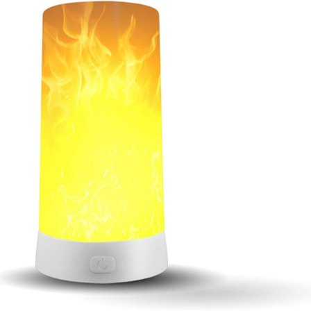 Genopladelig LED-flammelampe - magnetisk base til indendørs og udendørs brug KLB