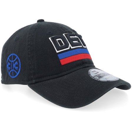 New Era - NBA Svart adjustable Caps - Detroit Pistons 9TWENTY NBA Statement 920 Black Adjustable @ Hatstore