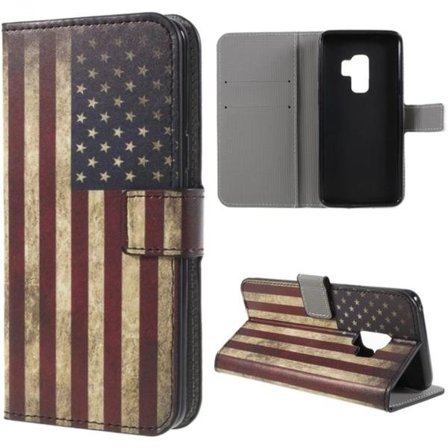 Plånboksfodral Samsung Galaxy S9 Plus - Flagga USA