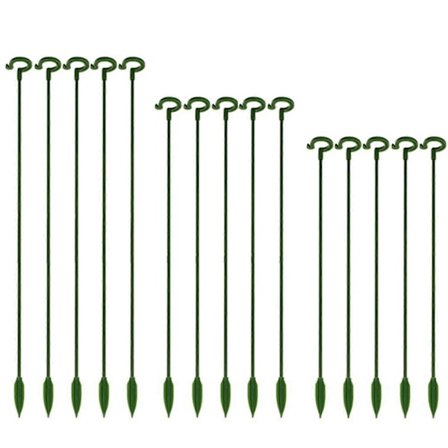 Plantestøttepind Fiberglas Have Enkelt Stilk Støttering til Plante Blomst