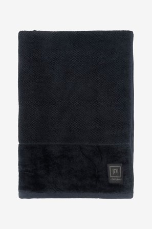 Halvor Bakke - Pyyhe Clifton - Musta - Käsipyyhkeet - 70X140 - - Homeroom