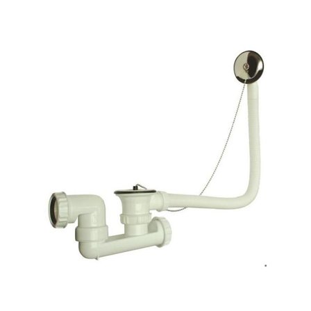 Badkaravlopp i plast med kedja Ø40 (1"1/2)