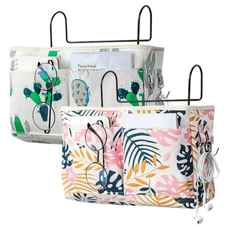 Hængende sengetaske, hængende seng hylde, 2 stk. sengebord opbevaringspose med kroge, sovesal seng arrangør, skrivebords opbevaringshylde til 