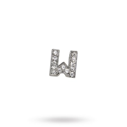 Rhinestone Crystal Letters W- Hundhalsband
