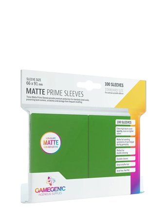 Gamegenic | Matte Prime Sleeves Green | ONE SIZE