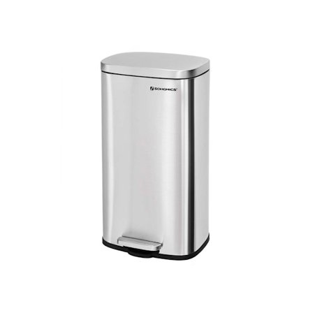 Rootz skraldespand - Skraldespand - Skraldespand med blød lukkefunktion - Køkkenaffaldsspand - Affaldsspand - Stilfuld køkkenaffaldsspand - Stål - Pla