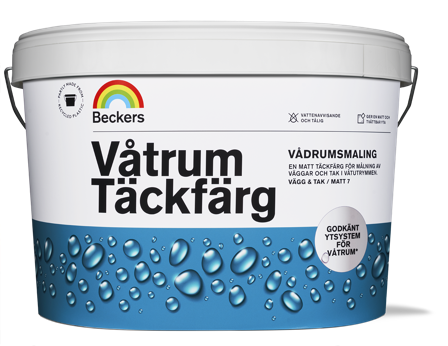 Beckers Täckfärg, Våtrum matt, 10L, Valfri kulör, Färg & tapeter