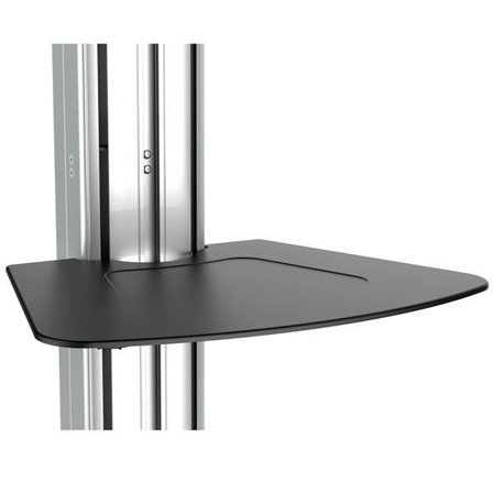 StarTech Heavy Duty Rolling Portable TV Cart Stand with Wheels - 32 to 75 inch - Adjustable Rotating Mobile Flat Panel Screen Mount (STNDMTV70) vogn -