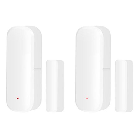 2x Tuya Smart WiFi Dør- og Vindue Sensor Magnetisk Alarm Detektor