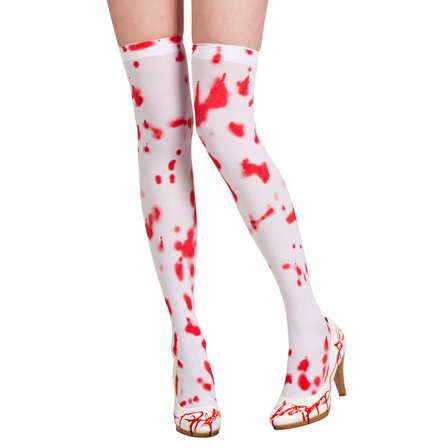 Knæstrømper med Blodpletter