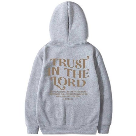 Estetisk kristen sweatshirt med bibelvers, hettegenser for kvinner, religiøse hettegensere, stol på Herren, sweatshirt, trostopp, kristne gaver