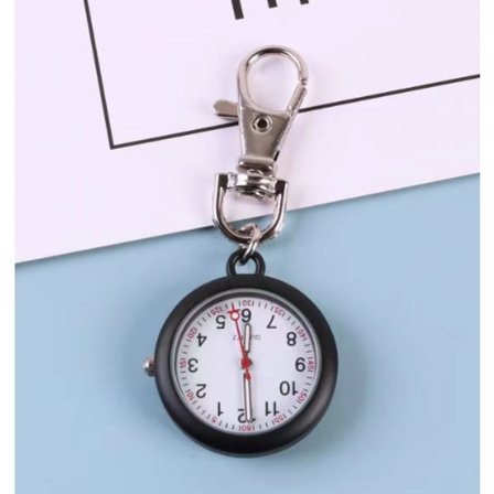 2 st Fickur Nyckelring Klockor Med Spänne Hänge Nyckelring Armbandsur Sjuksköterskeklockor För Kvinnor Män-max