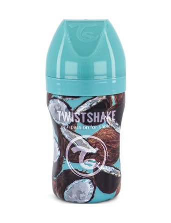 Twistshake Twistshake Anti-Colic Stainless Steel 260Ml Coconut - Multi/patterned - ONE SIZE