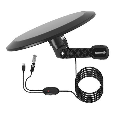 Ny udendørs TV-antenne forstærket HDTV digital antenne 10M højkvalitets koaksialkabel udendørs/indendørs