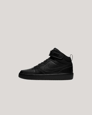 Nike COURT BOROUGH MID 2 (GS) Svart Skor Unisex - Kids Brand Store