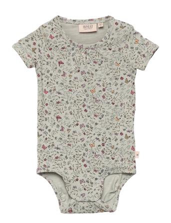 Jersey Body Ss Bodies Short-sleeved Multi/mönstrad Wheat