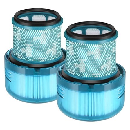 2-pak - Filter til Dyson V10/V11/V15 - Efterfilter Blå