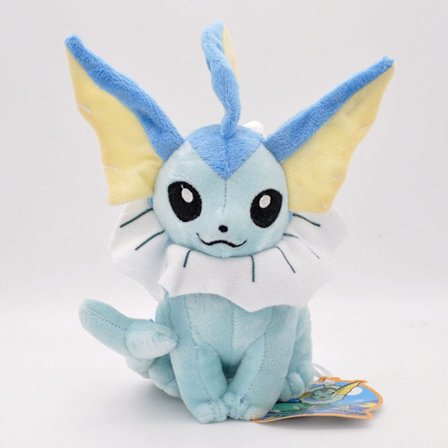 20 cm liten storlek 9 typer av sittställningar Eevee, eld, vatten, sol, älva, månen i annan färg Eevee plyschdocka