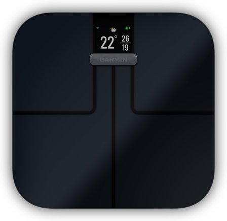 Garmin Index S2 Smart Scale - badevekt - svart