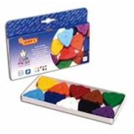 Magic bear trekantsvaxkritor 10 färger - Jovi