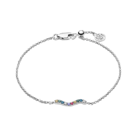 Sif Jakobs Jewellery Ellera Waves Bracelet Armband Dam Silver ONESIZE